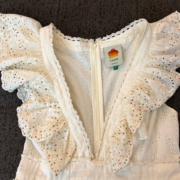 Farm Rio Eyelet Patch Beaded Mini Dress Size Small Retail $375
Amazing Condition - Picture 8 of 16